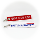 Keyring British Airways / Remove Before Flight (white)