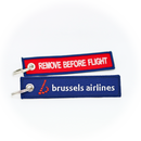 Keyring Brussels Airlines / Remove Before Flight (red/blue)