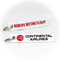 Keyring Continental Airlines / Remove Before Flight (white/red)