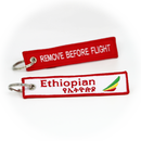 Keyring Ethiopian Airlines / Remove Before Flight (black)