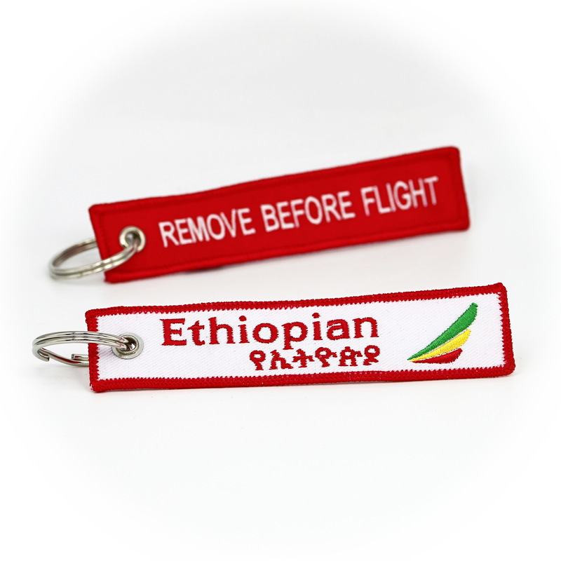 Keyring Ethiopian Airlines / Remove Before Flight (black)