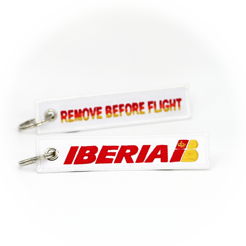 Keyring IBERIA / Remove Before Flight (classic logo)