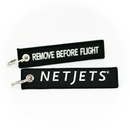 Keyring Netjets / Remove Before Flight