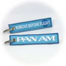 Keyring Pan Am / Remove Before Flight (blue)