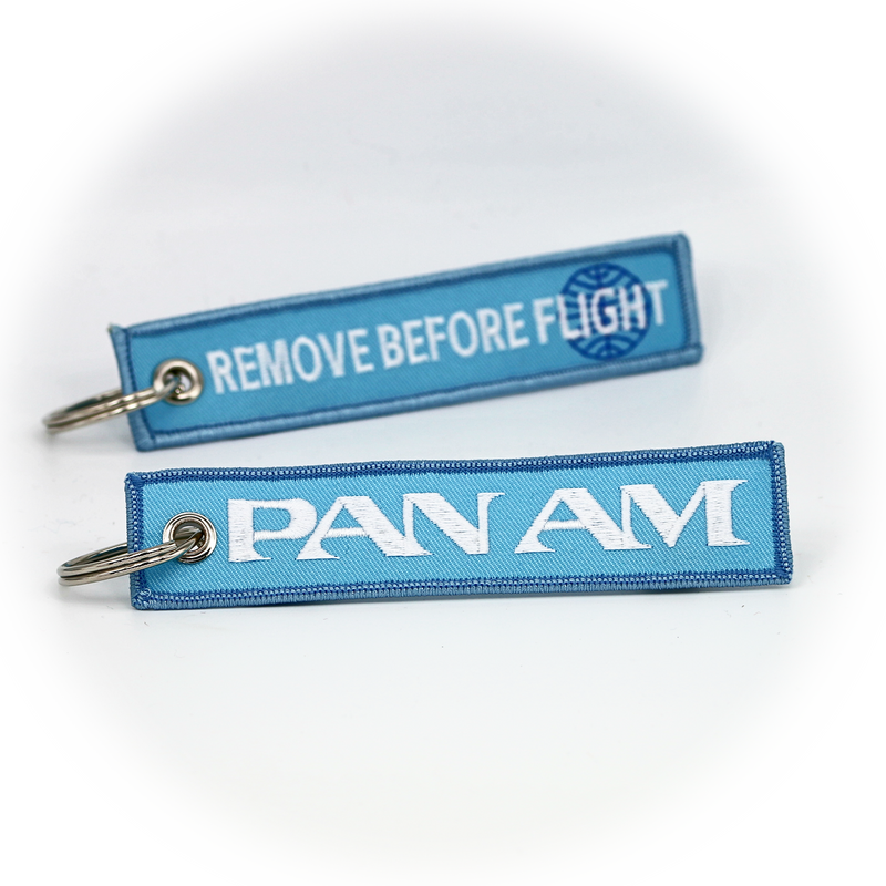 Keyring Pan Am / Remove Before Flight (blue)