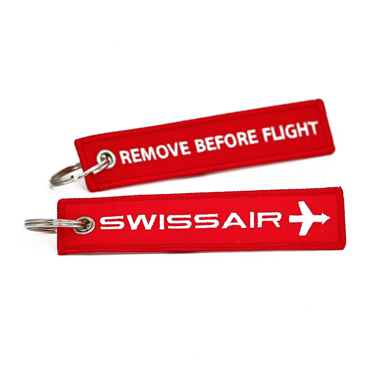 Keyring SWISSAIR / Remove Before Flight (1970 logo)