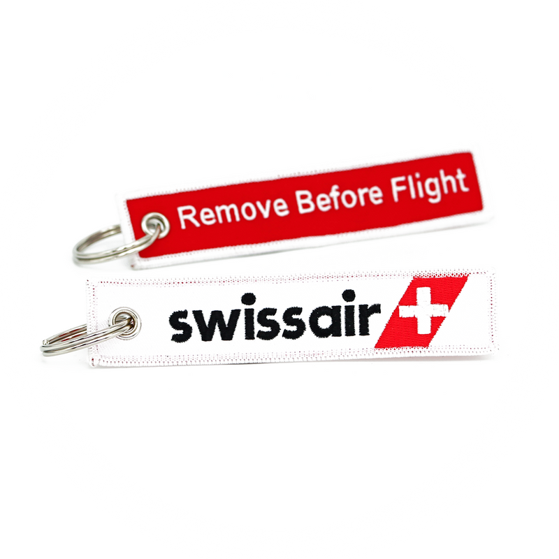 Keyring SWISSAIR / Remove Before Flight (last logo)