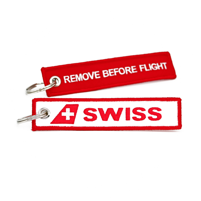 Keyring SWISS / Remove Before Flight (logo)