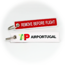 Keyring TAP Air Portugal / Remove Before Flight (red)