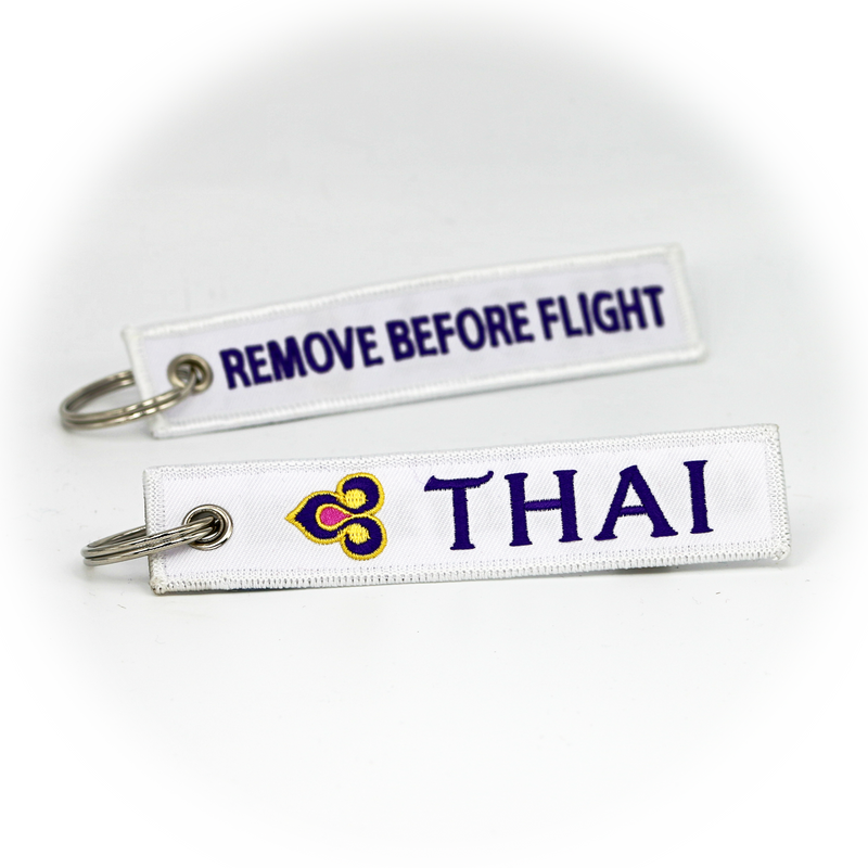 Keyring Thai Airways / Remove Before Flight (white)