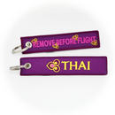 Keyring Thai Airways / Remove Before Flight (purple)