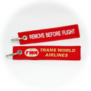 Keyring TWA Trans World Airways / Remove Before Flight (Logo 2)