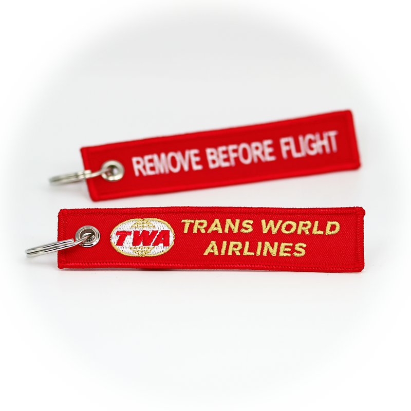 Keyring TWA Trans World Airways / Remove Before Flight (Logo 2)