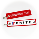 Keyring United Airlines / Remove Before Flight (Tulip)