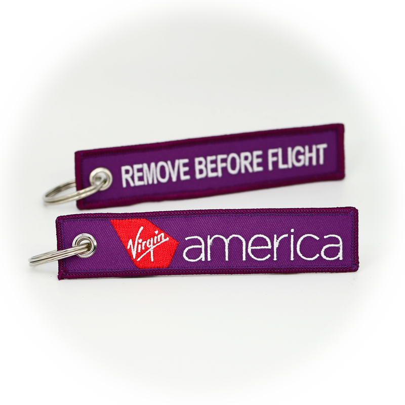 Keyring Virgin America / Remove Before Flight