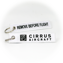 Keyring Cirrus Company (white) / Remove Before Flight