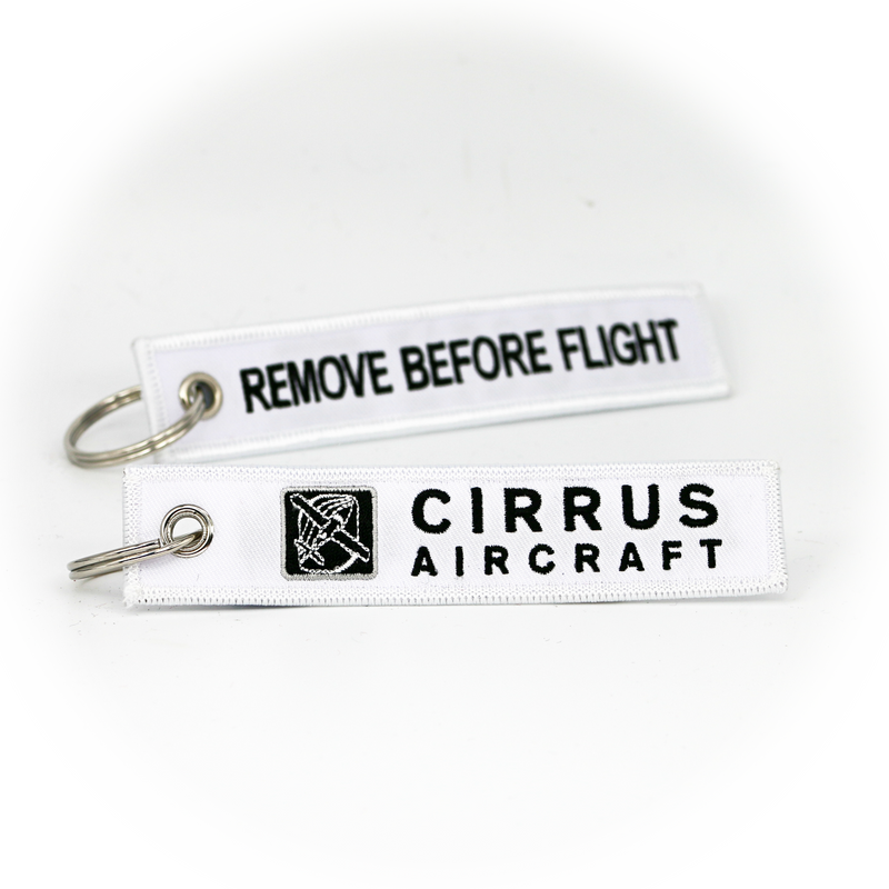 Keyring Cirrus Company (white) / Remove Before Flight