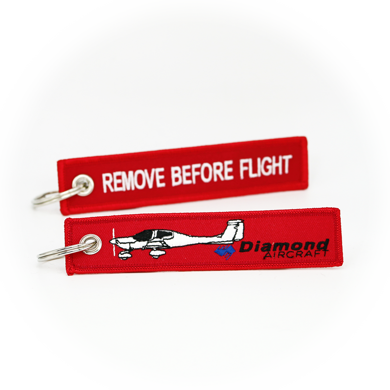 3 Inches KeyChain Remove Before Flight Sign