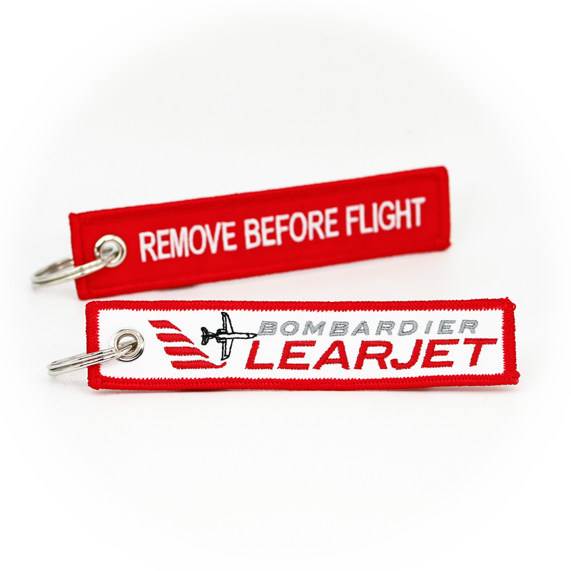 Keyring Bombardier Learjet / Remove Before Flight