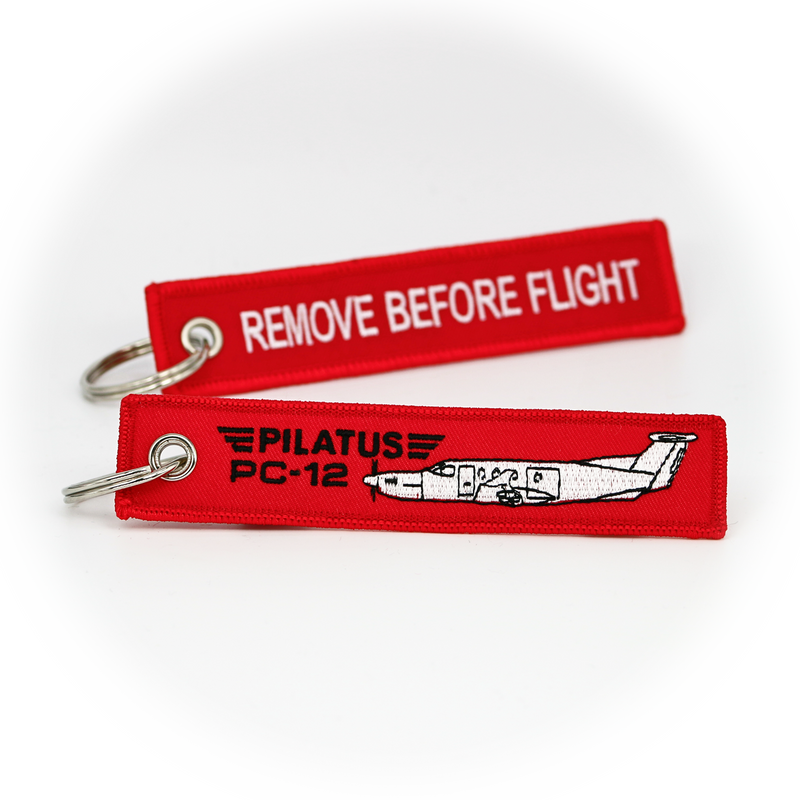 Keyring Pilatus PC-12 PC12/ Remove Before Flight