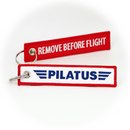 Keyring Pilatus Company / Remove Before Flight