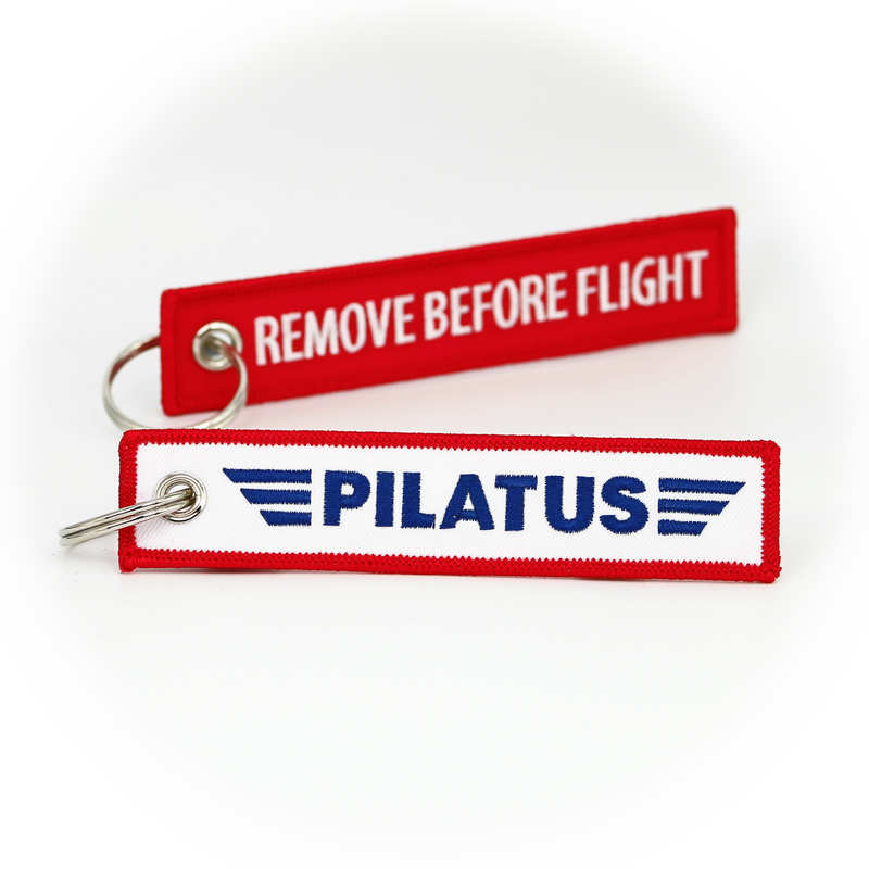 Keyring Pilatus Company / Remove Before Flight