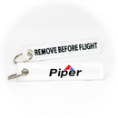 Keyring Piper Aircraft Company / Remove Before Flight (white)
