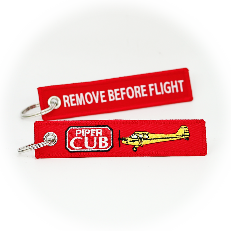 Keyring Piper Cub J-3 / Remove Before Flight