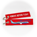 Keyring Boeing 787 (red)