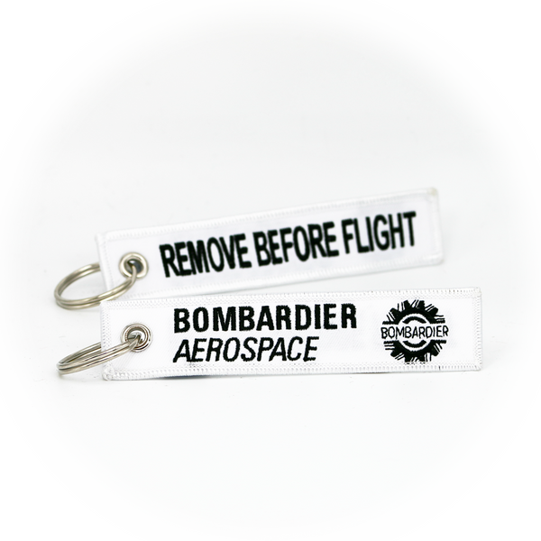 Bombardier Remove Before Flight Keychain — Bombardier