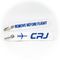 Keyring Bombardier Canadair Jet / Remove Before Flight (white)