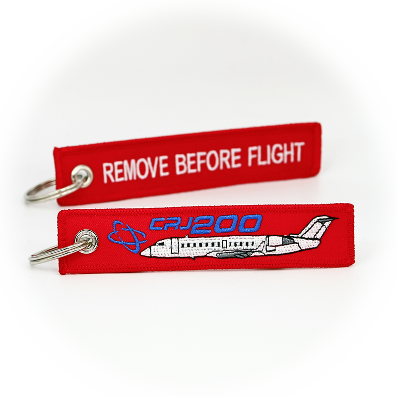 Keyring Bombardier Canadair Jet CRJ 200 / Remove Before Flight