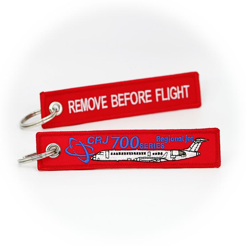 Keyring Bombardier Canadair Jet CRJ 700 / Remove Before Flight