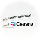 Keyring CESSNA Aircraft / Remove Before Flight (white)