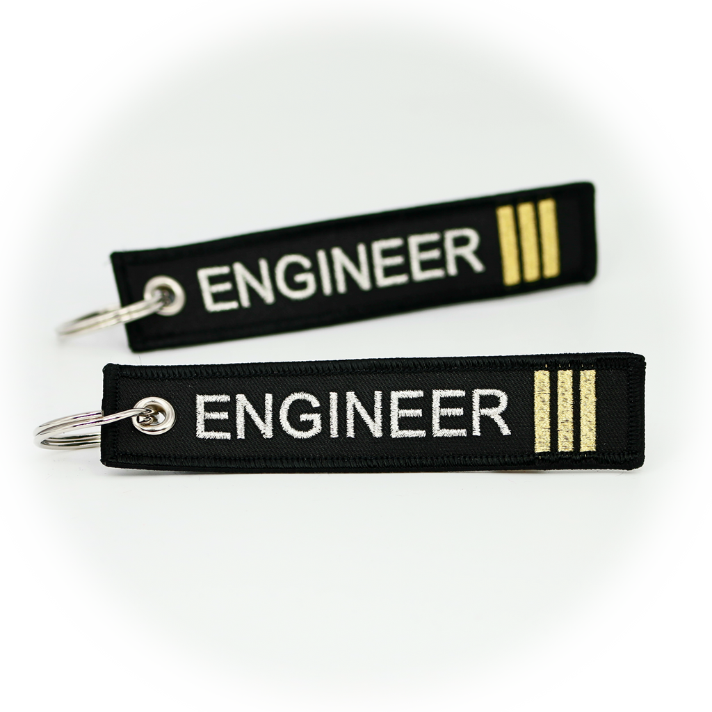 Engineer Key Ring Keyring Engineer 3 Bars (black/gold) – Gone Flying Store