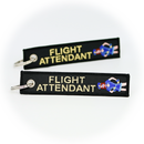 Keyring Flight Attendant (black/gold)