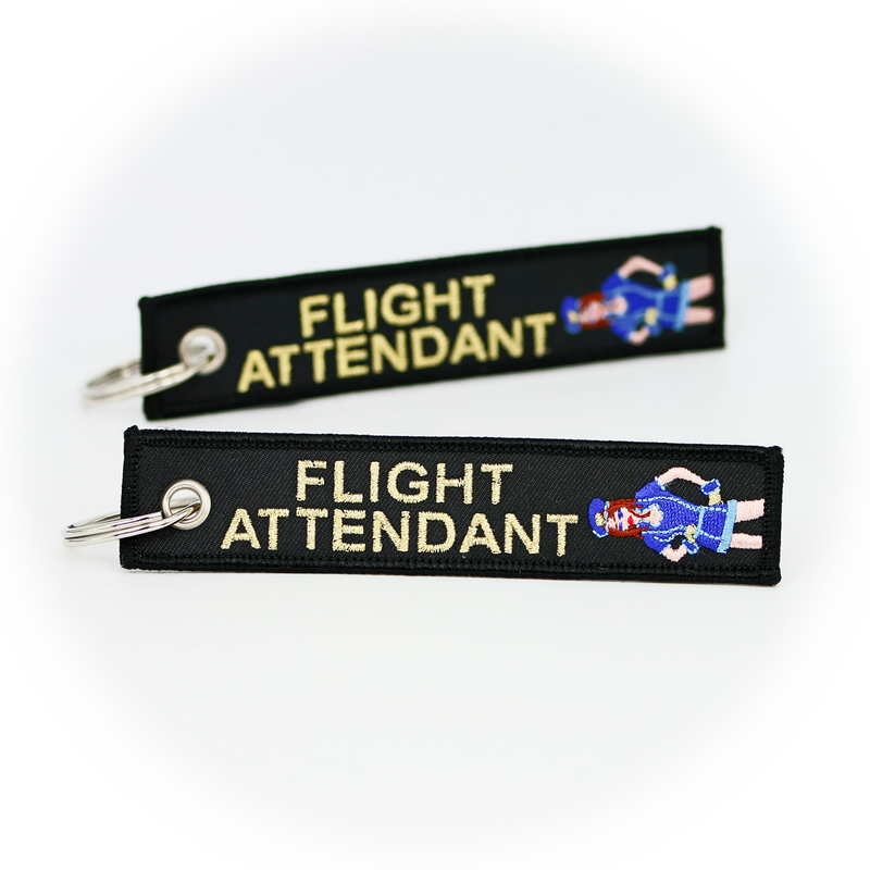 Keyring Flight Attendant (black/gold)