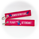 Keyring Flight Attendant / Remove Before Flight (pink/fair)