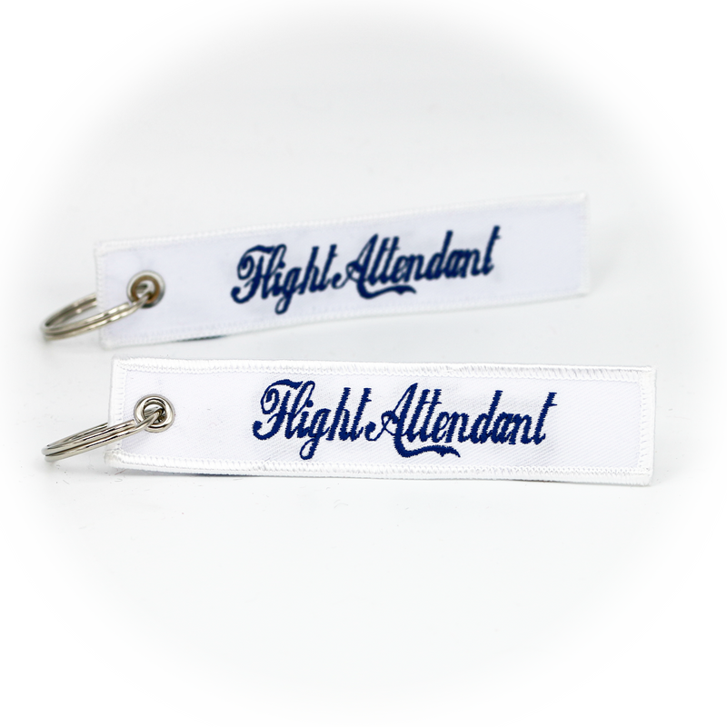 Keyring Flight Attendant *RETRO* (white)