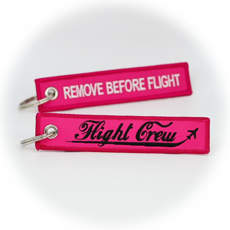 Keyring Flight Crew / Remove Before Flight (pink)