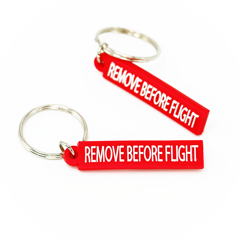 1pc Mini Keyring Remove Before Flight (PVC, small size)