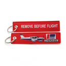 Keyring Piper Cherokee PA-28 / Remove Before Flight (woven)