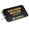 Airbus Golden Rules metal plate keyring (black version)