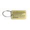 Airbus Golden Rules metal plate keyring (gold version)