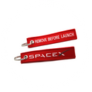 Keyring Spacex / Remove Before Launch (red)