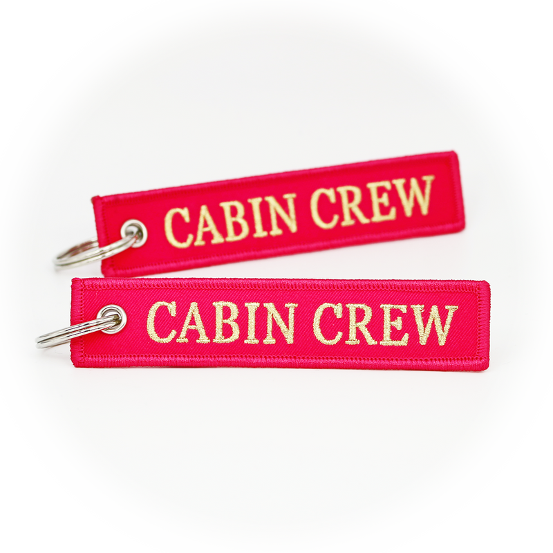 Keyring Cabin Crew (pink/gold)
