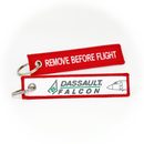 Keyring Dassault Falcon / Remove Before Flight (Logo)