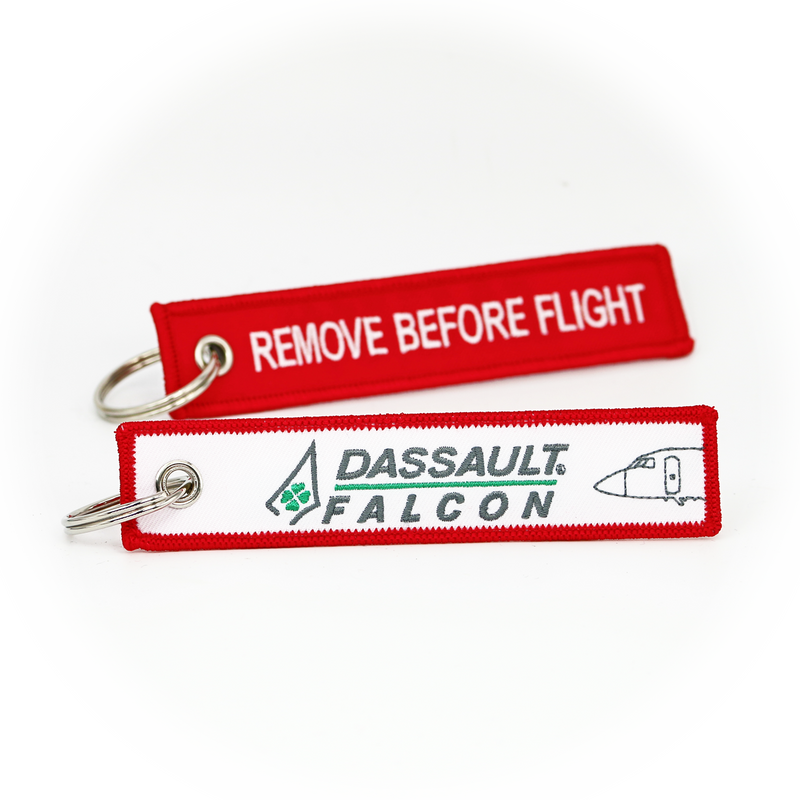 Keyring Dassault Falcon / Remove Before Flight (Logo)