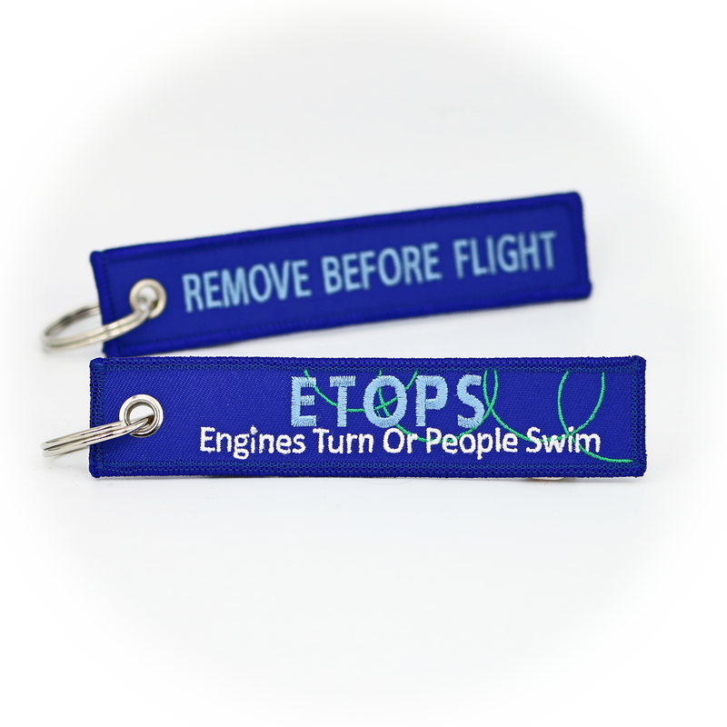 Keyring ETOPS - Engines Turn or People Swim / Remove Before Flight