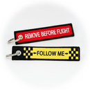 Keyring Follow Me / Remove Before Flight Edition